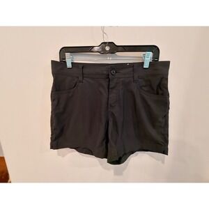 prAna Black Shorts Size 8 Standard Fit Stretch Casual Hiking